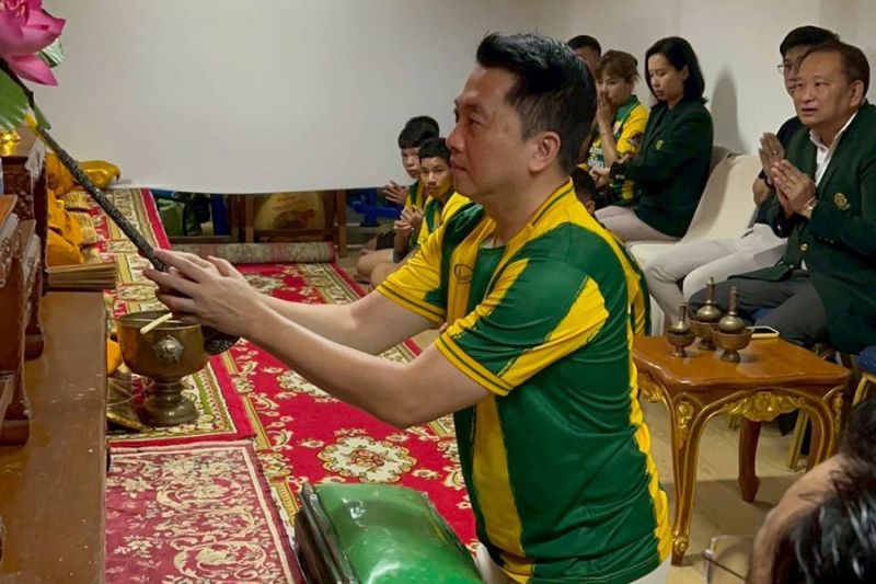 ทำบุญกลุ่มสาระการเรียนรู้สุขศึกษาและพลศึกษา รวมถึงหอพักนักกีฬา