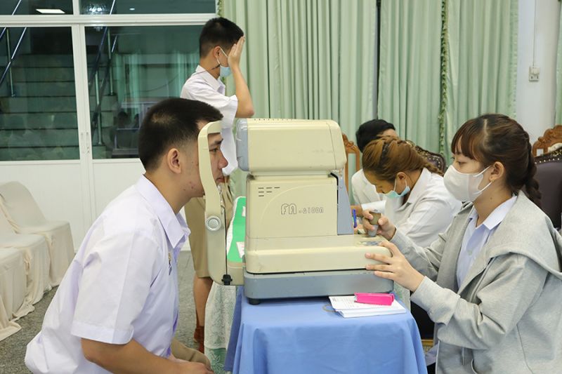 งานอนามัยจัดตรวจสุขภาพประจำปีการศึกษา 2568 ให้แก่นักเรียนระดับชั้นมัธยมศึกษาปีที่ 1-6
