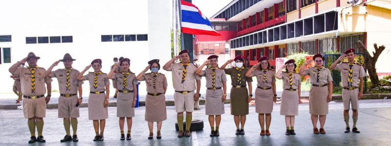 โรงเรียนมัธยมวัดสิงห์ จัดพิธีเปิดประชุมกองลูกเสือ-เนตรนารี ชั้นมัธยมศึกษาปีที่ 3