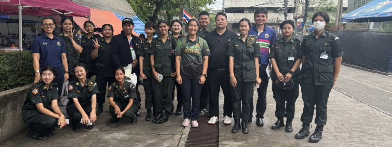 โรงเรียนมัธยมวัดสิงห์ สมัครและรายงานตัวของนักศึกษาวิชาทหาร ชั้นปีที่ 1 - 3